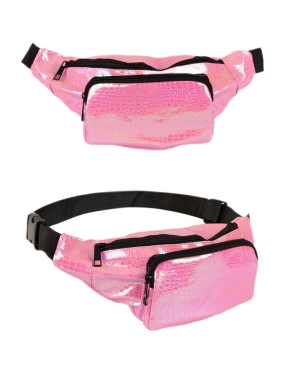 Heuptasje leer roze