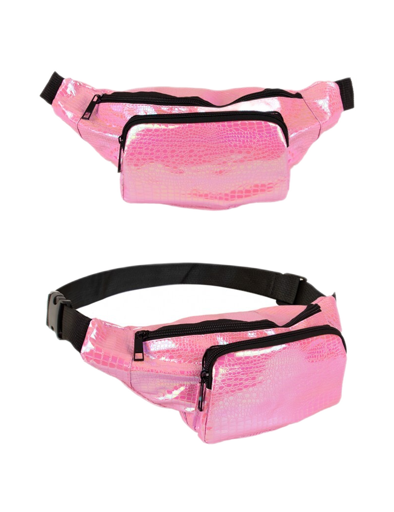 Heuptasje leer roze