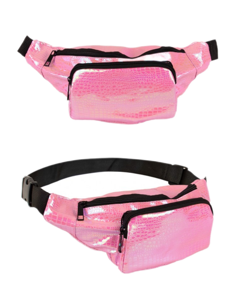 Heuptasje leer roze