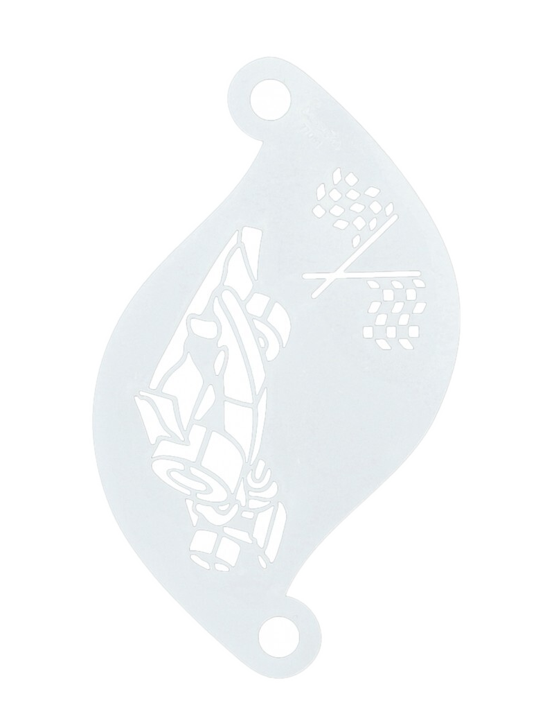 Superstar Stencil Race Car