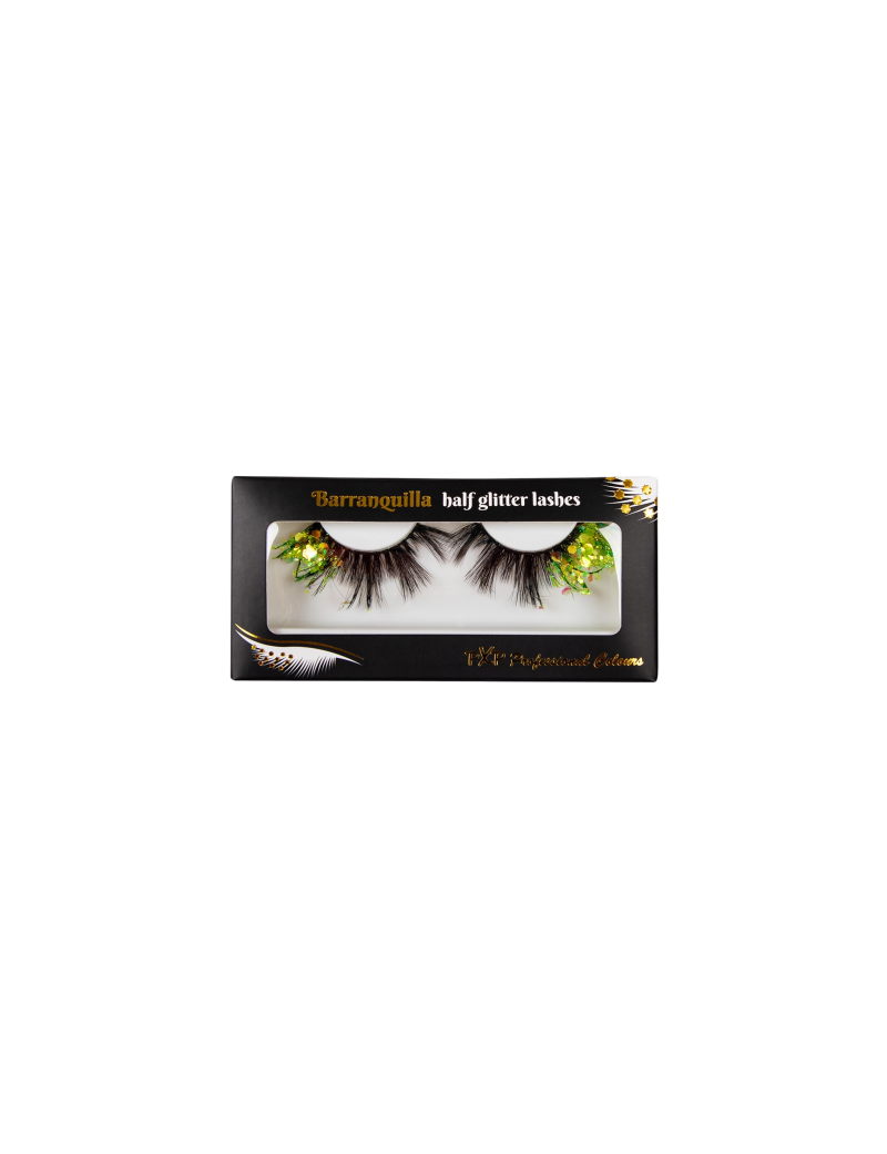 PXP Emerald Fluoriserende glitter wimpers Barranquilla stijl