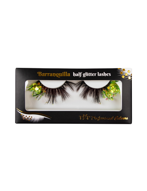 PXP Emerald Fluoriserende glitter wimpers Barranquilla stijl