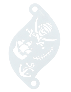 Superstar Facepaint Stencil Pirate 77063