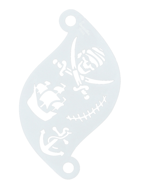 Superstar Facepaint Stencil Pirate 77063