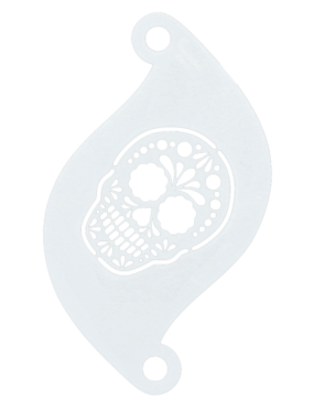 Superstar Stencil Sugar Skull