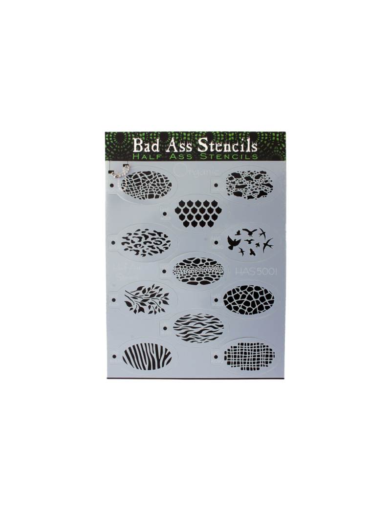 Bad Ass HALF ASS stencil ORGANIC