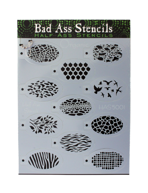 Bad Ass HALF ASS stencil ORGANIC