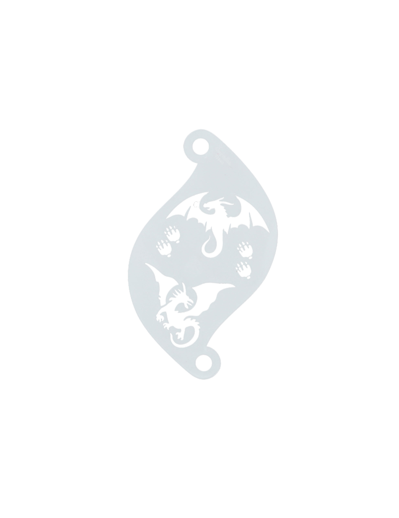 Superstar Face Paint Stencil Dragons