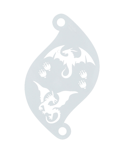 Superstar Face Paint Stencil Dragons
