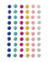 PXP Decoratiestickers rondje glitter 80 stuks