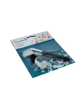 Superstar Penseel & Lijm set voor glitter tattoo