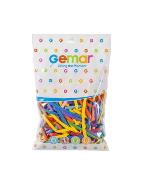 Modelleerballonnen Gemar met pompje - 100 stuks