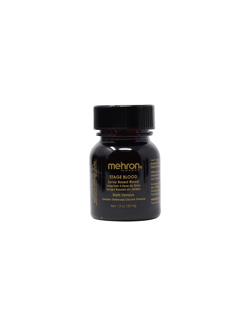 Mehron Stage Blood - Dark Venous with Brush 30ml