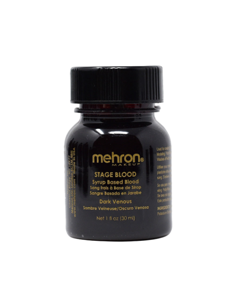Mehron Stage Blood - Dark Venous with Brush 30ml