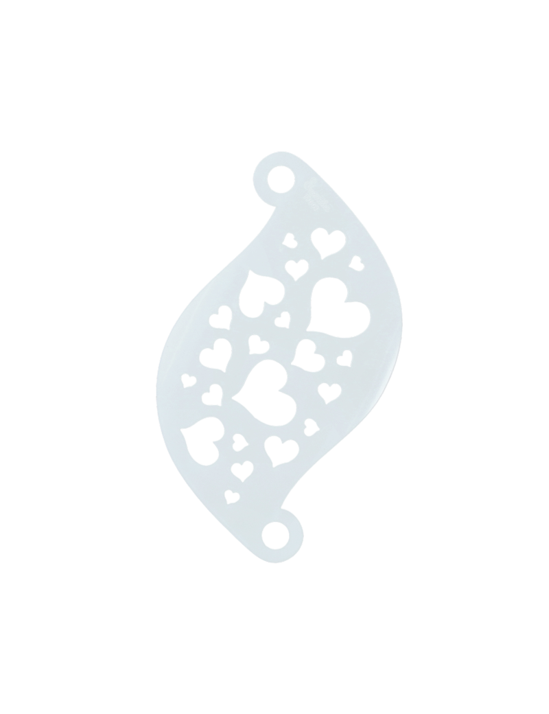 Superstar Facepaint Stencil Hearts