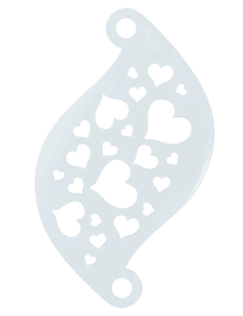 Superstar Facepaint Stencil Hearts