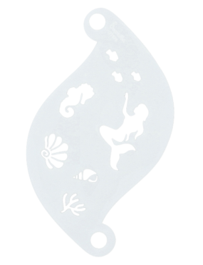 Superstar Facepaint Stencil Mermaid