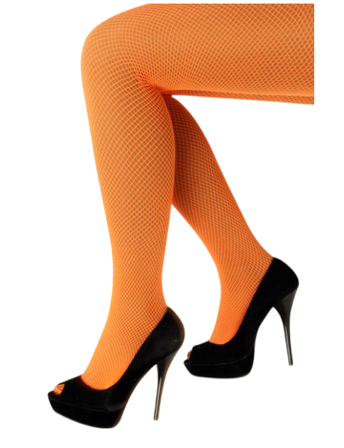 Netpanty fluor oranje one size
