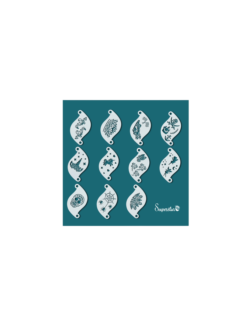 Superstar Face Paint Set 11 pcs with ring set 2 77081