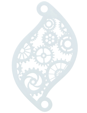 Superstar Face Paint Stencil Steam Punk 77010
