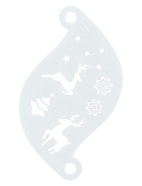 Superstar Face Paint Stencil Winter Wonderland 77102