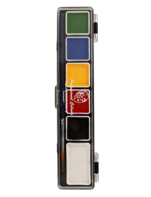 PXP palet essential colours 5 x 3 and 1 x 6 gram with a brush size 2.