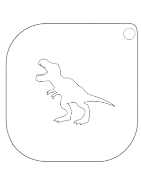 Grimas Sjabloon T-Rex