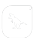 Grimas Sjabloon T-Rex