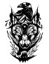 Quick Tattoo Glittersjabloon Raaf
