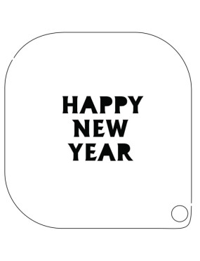 Grimas Sjabloon New Year
