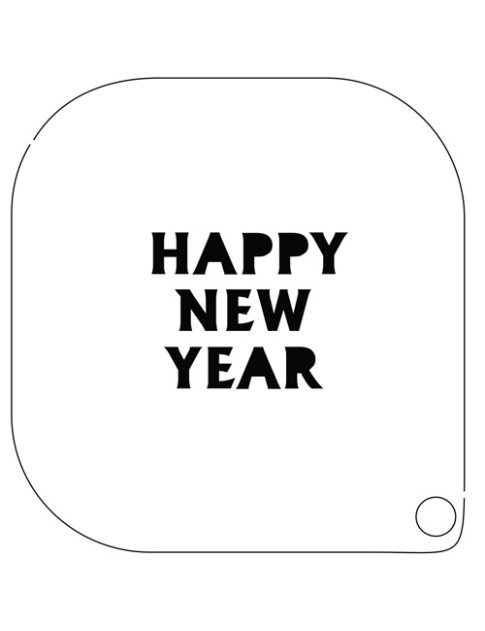 Grimas Sjabloon New Year
