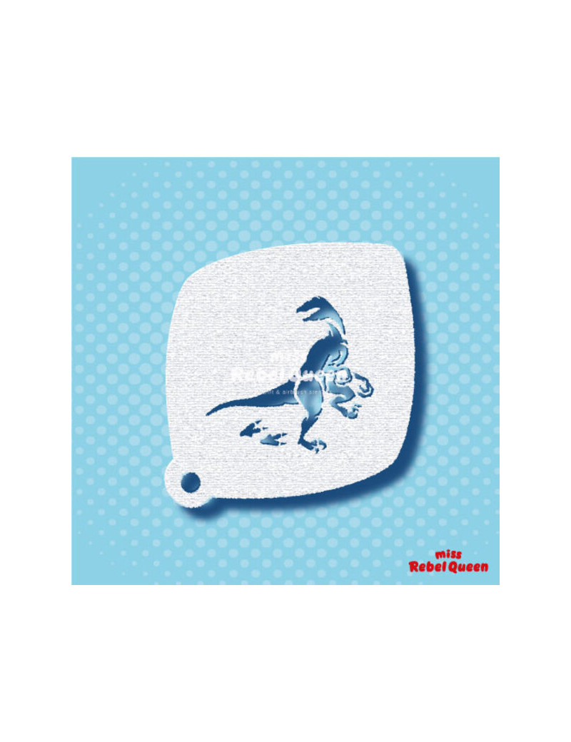 MRQ Face Paint Stencil | Vinnie the Velociraptor