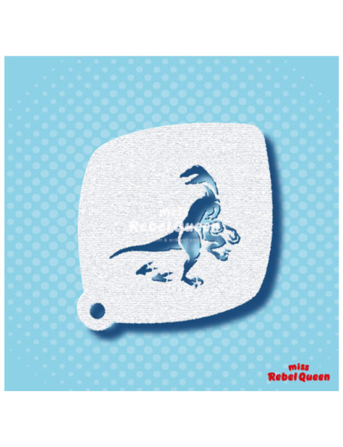 MRQ Face Paint Stencil | Vinnie the Velociraptor