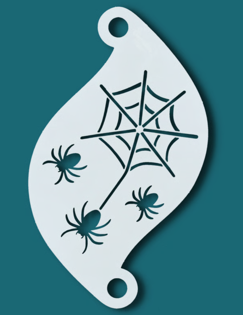 Superstar Scary Spider Schminksjabloon 77092