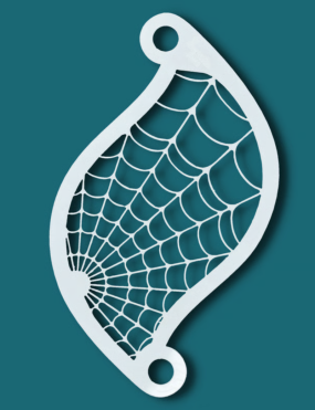 Superstar Spiderweb Schminksjabloon 77011