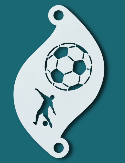 Superstar Soccer Schminksjabloon 77060