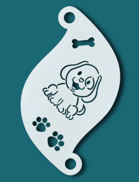 Superstar Cute Dog Schminksjabloon 77051