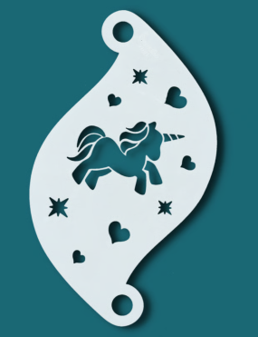 Superstar Charming Unicorn Schminksjabloon 77071
