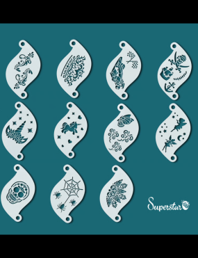 Superstar Schminksjablonen Set 11 stuks