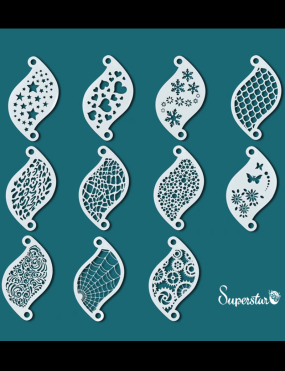 Superstar Schminksjablonen Set 11 stuks Set 1