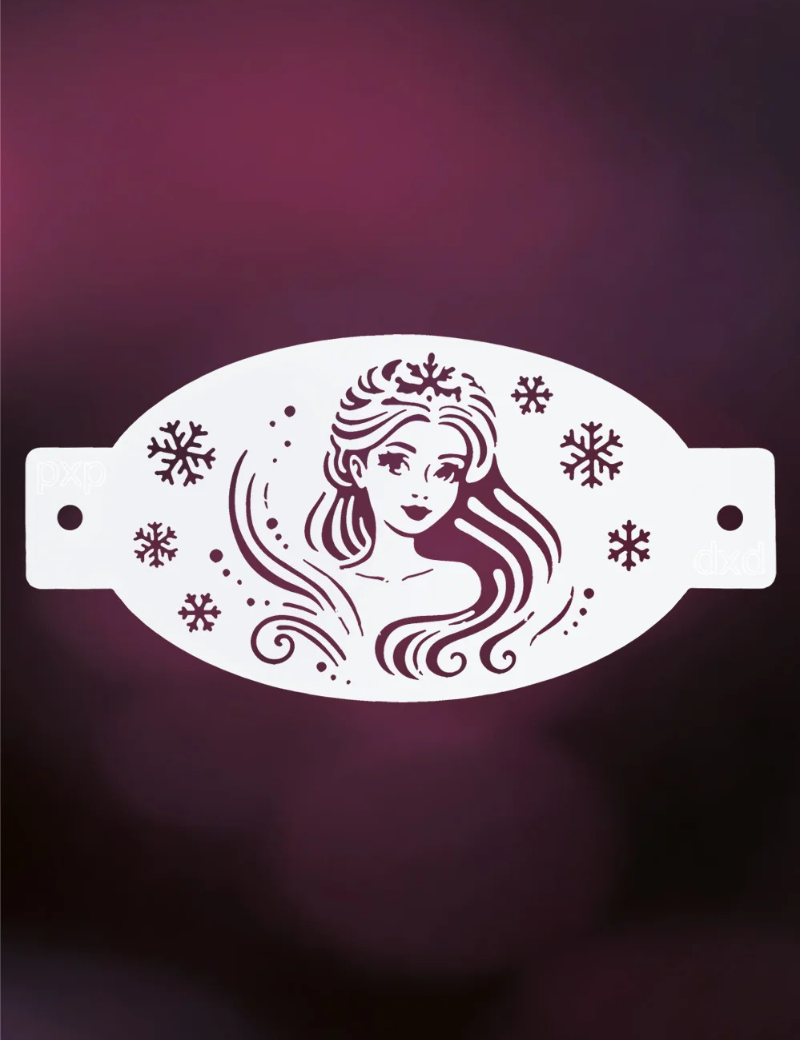 PXP Winter Princess Schminksjabloon