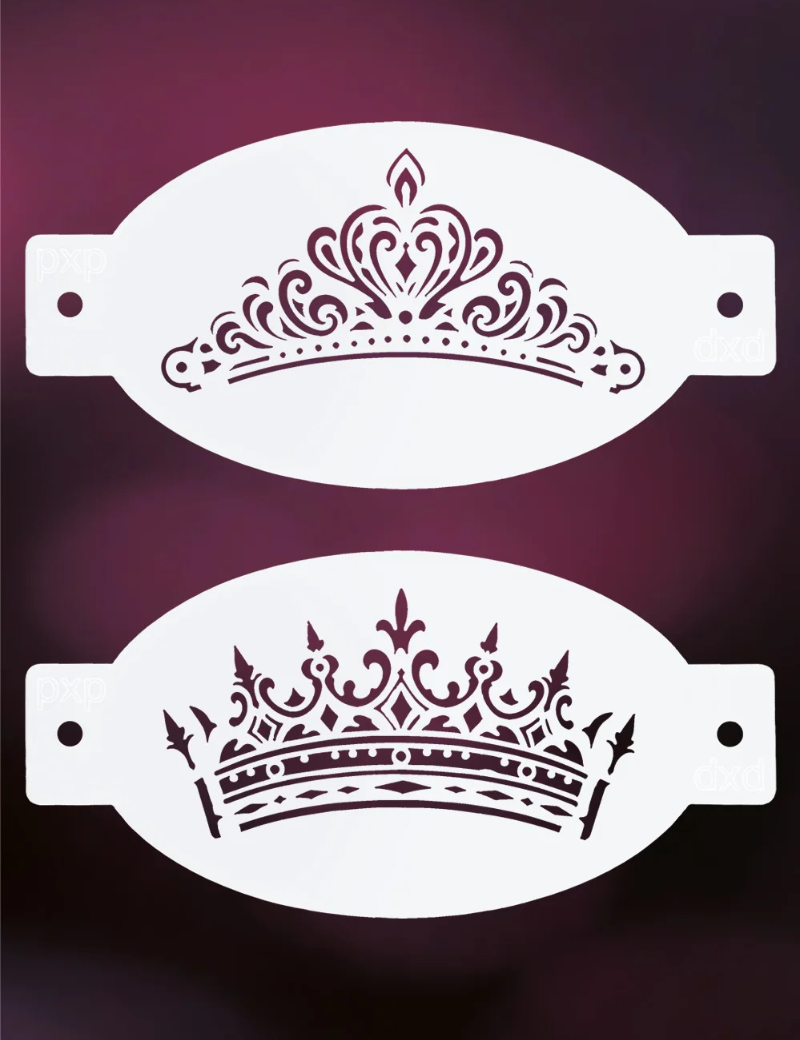 PXP The Crown Schminksjabloon (2 stencils)