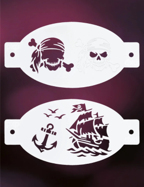 PXP Pirates Schminksjabloon (2 stencils)
