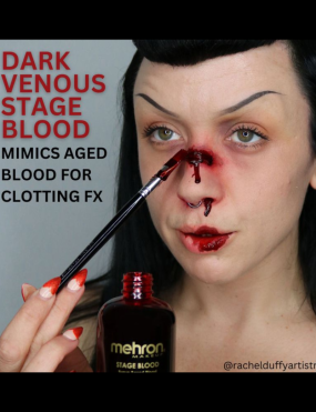 Mehron Stage Blood - Dark Venous with Brush 30ml