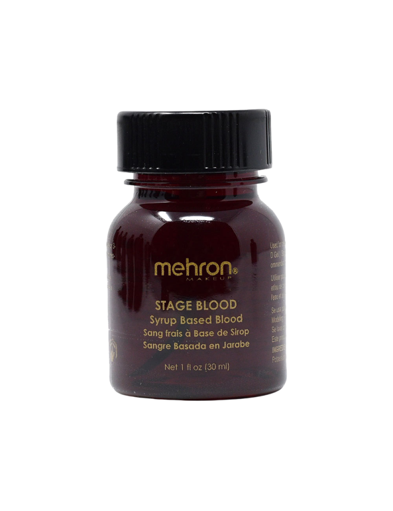 Mehron Stage Blood - Bright Arterial with Brush 30ml