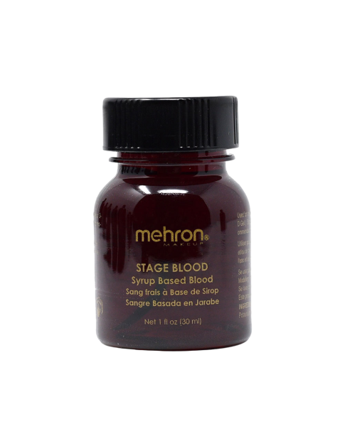 Mehron Stage Blood - Bright Arterial with Brush 30ml