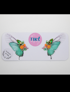 Bling - 2 eyedesigns fairy vlinderbling groen